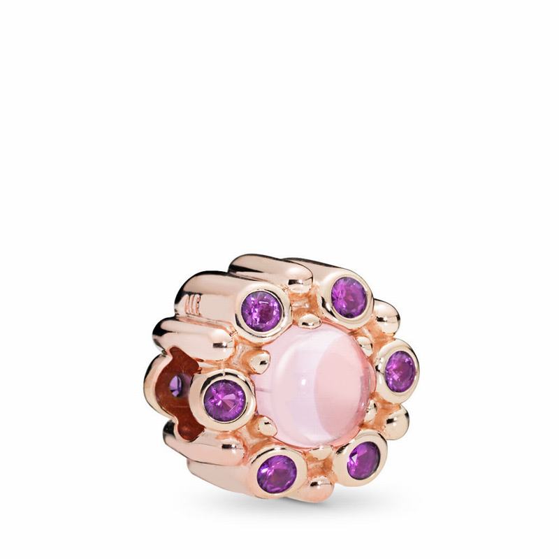 Pandora Rose™ Heraldic Radiance Charm - Pandora Rose/Pink/Crystal - Canada | AW5378FR